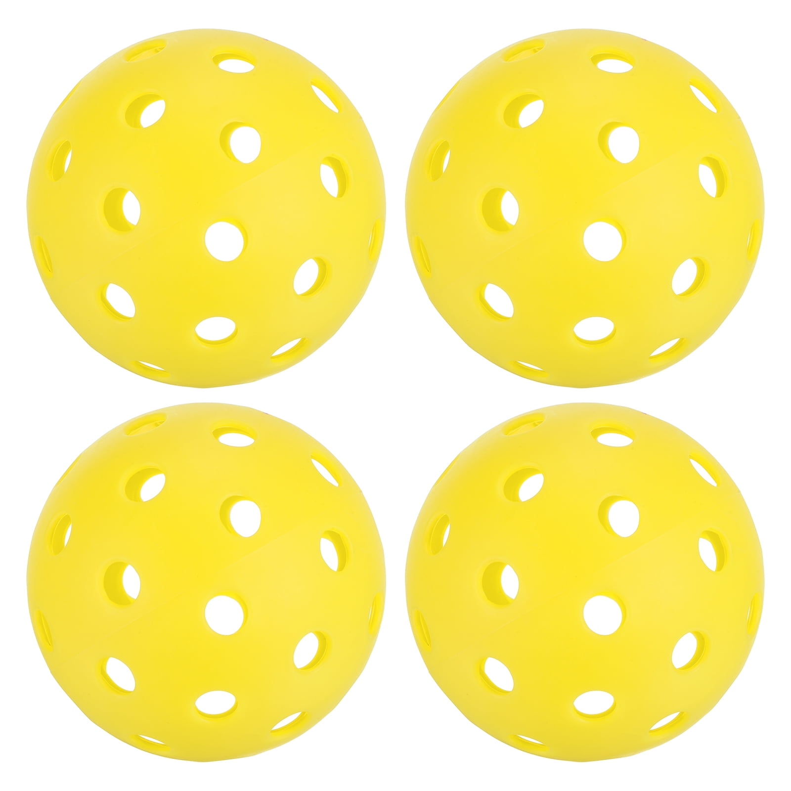 Unique Bargains Outdoor Pickleball Balls 40 Holes for Amateurs Indoor and Outdoor Sports Yellow