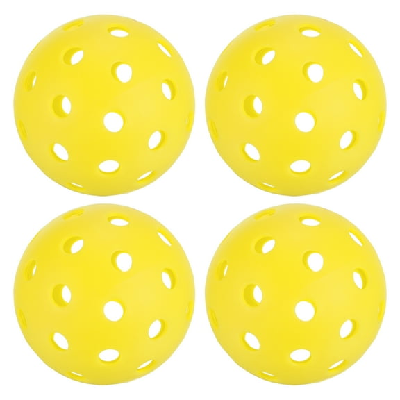 Unique Bargains Outdoor Pickleball Balls 40 Holes for Amateurs Indoor and Outdoor Sports Yellow