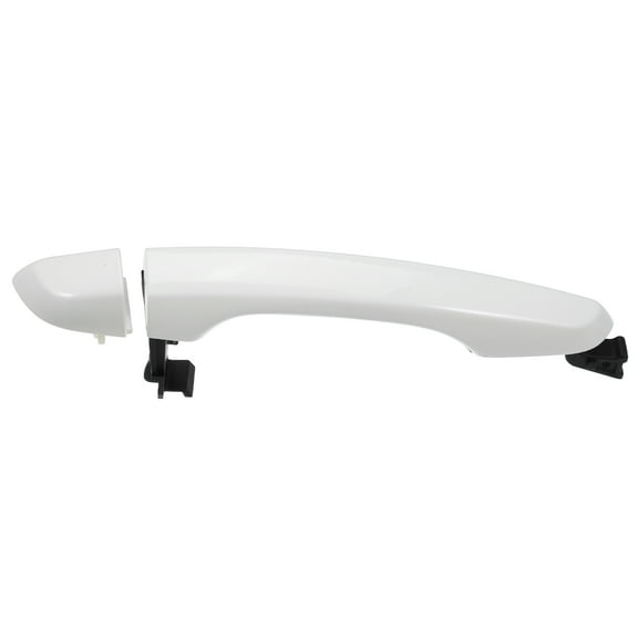 Unique Bargains Outside Exterior Front Right Rear Right Side Door Handle for Hyundai Elantra Sedan with Cover,White