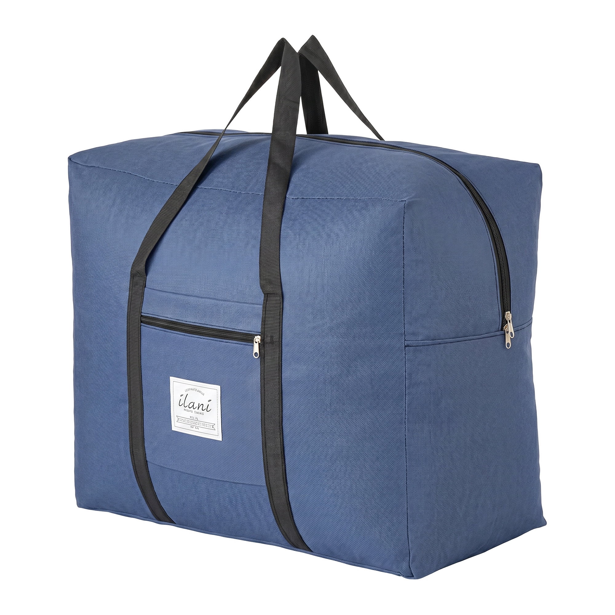 Unique Bargains Extra Large Oxford Travel Storage Bag for Organizing Navy Blue 20.1" x 16.1" x 10.2"