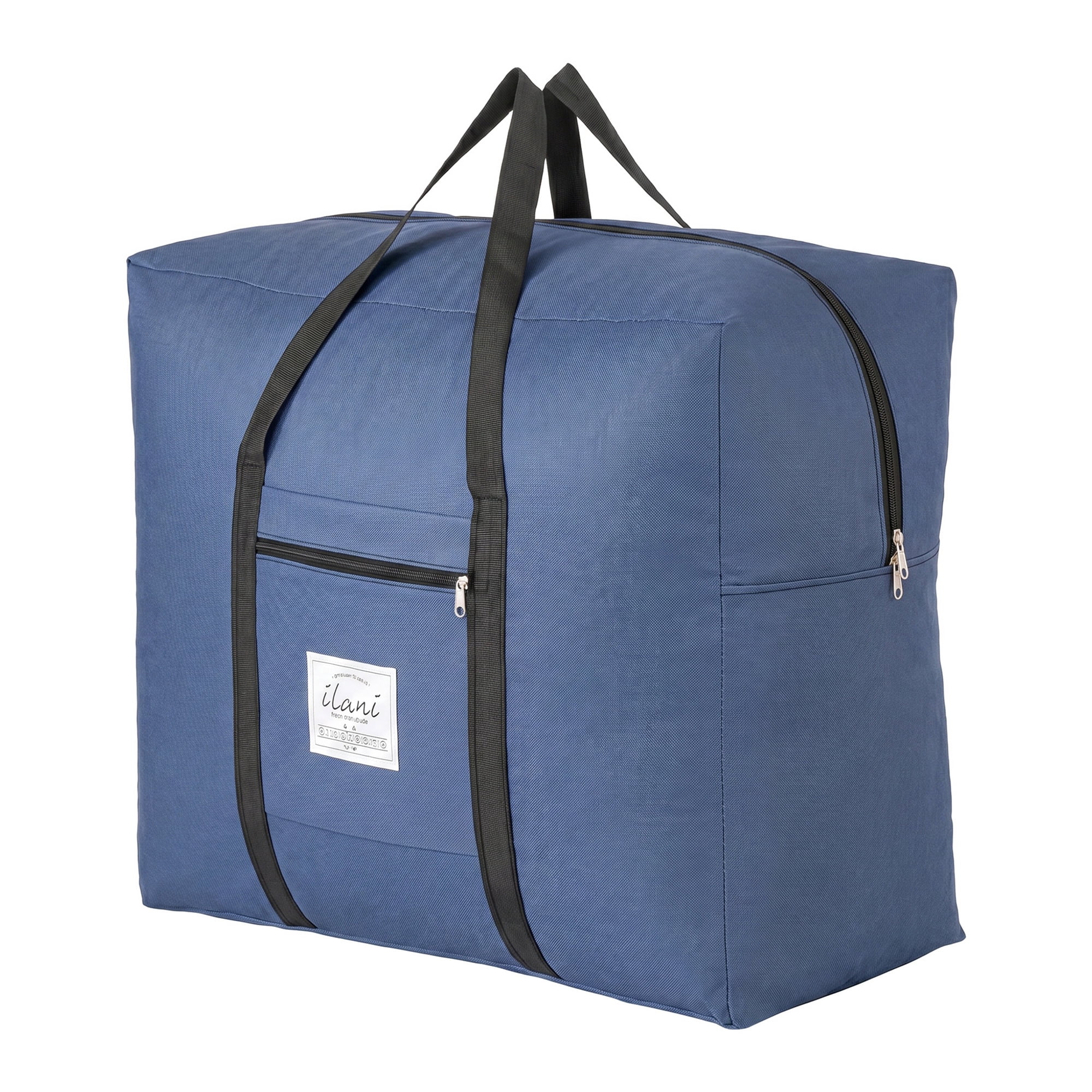 Unique Bargains Extra Large Oxford Travel Storage Bag for Organizing Navy Blue 23.6" x 20.1" x 11.8"