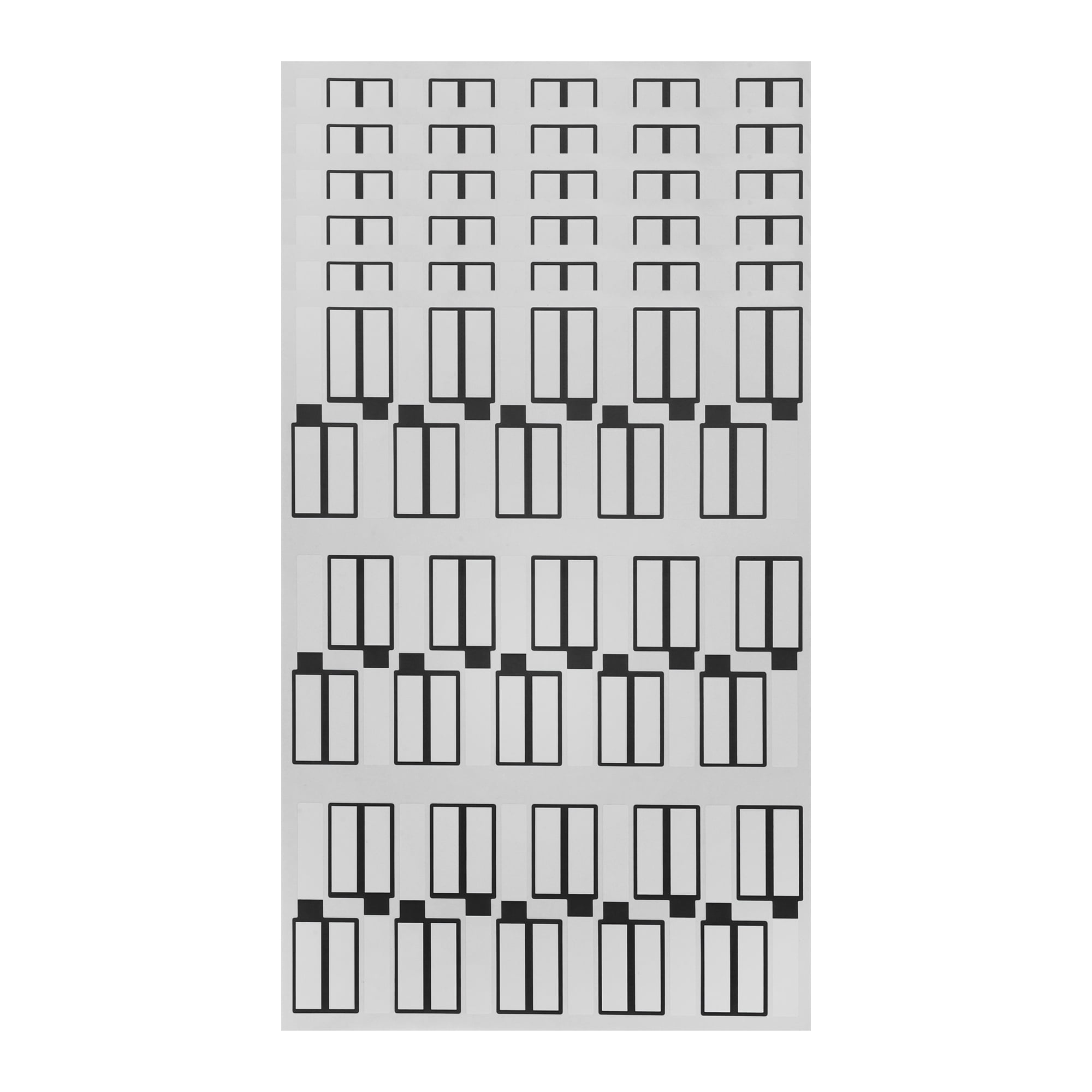 Unique Bargains P-Type Handwritten New Model Gift Stickers 3.31"x1.02" 6 Pcs Black