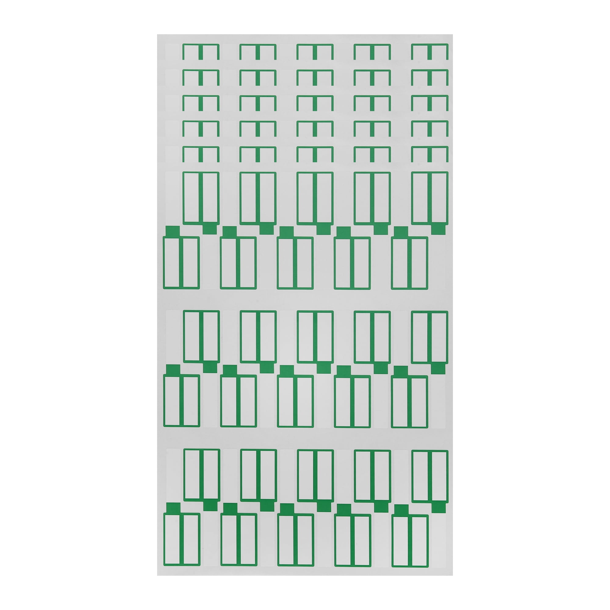 Unique Bargains P-Type Handwritten New Model Gift Stickers 3.31"x1.02" 6 Pcs Green