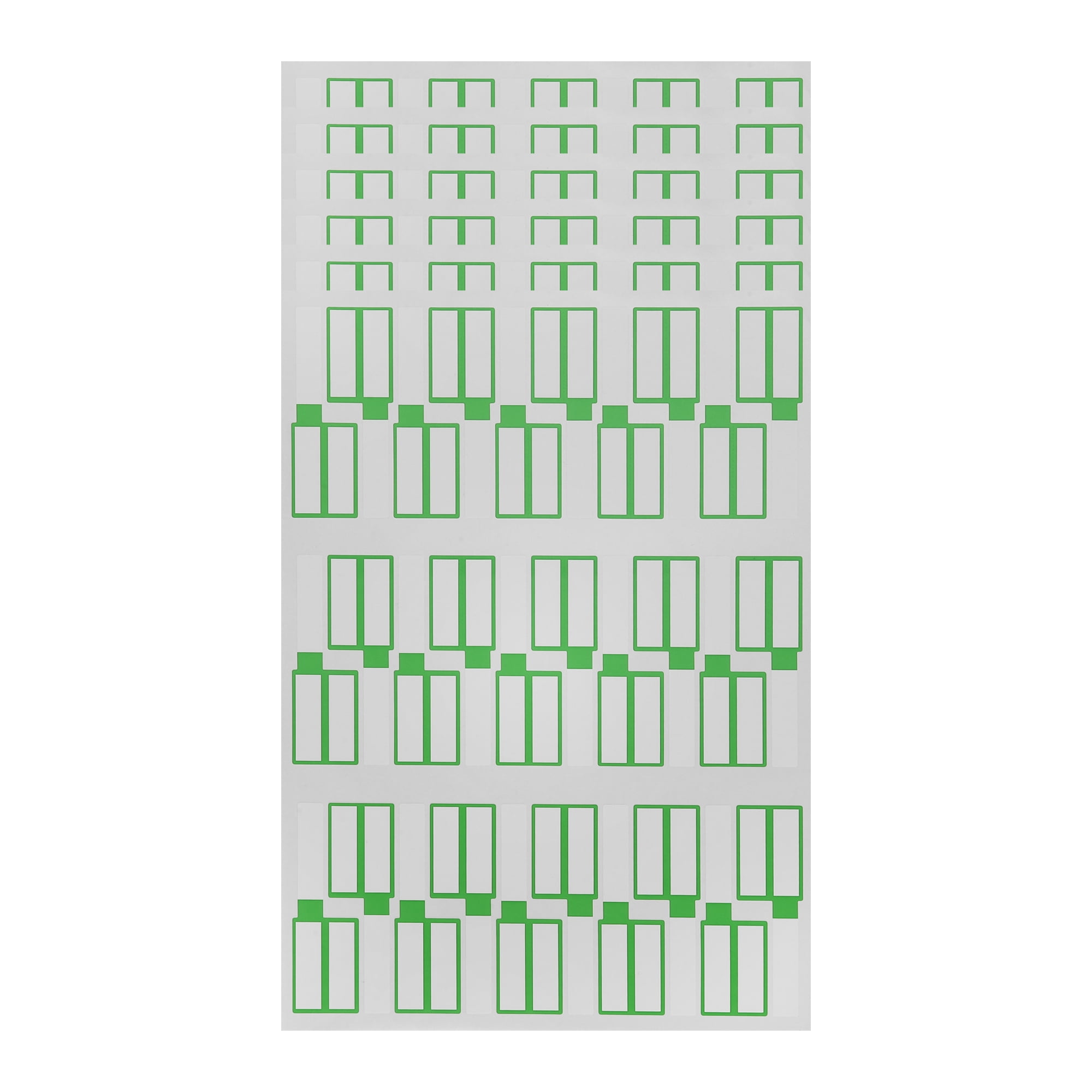 Unique Bargains P-Type Handwritten New Model Gift Stickers 3.31"x1.02" 6 Pcs Light Green