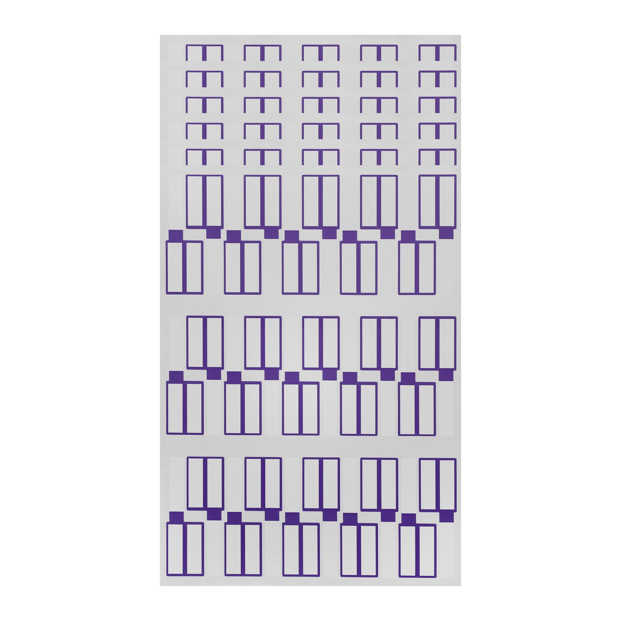 Unique Bargains P-Type Handwritten New Model Gift Stickers 3.31"x1.02" 6 Pcs Purple