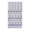 thumbnail image 1 of Unique Bargains P-Type Handwritten New Model Gift Stickers 3.31"x1.02" 6 Pcs Purple, 1 of 5