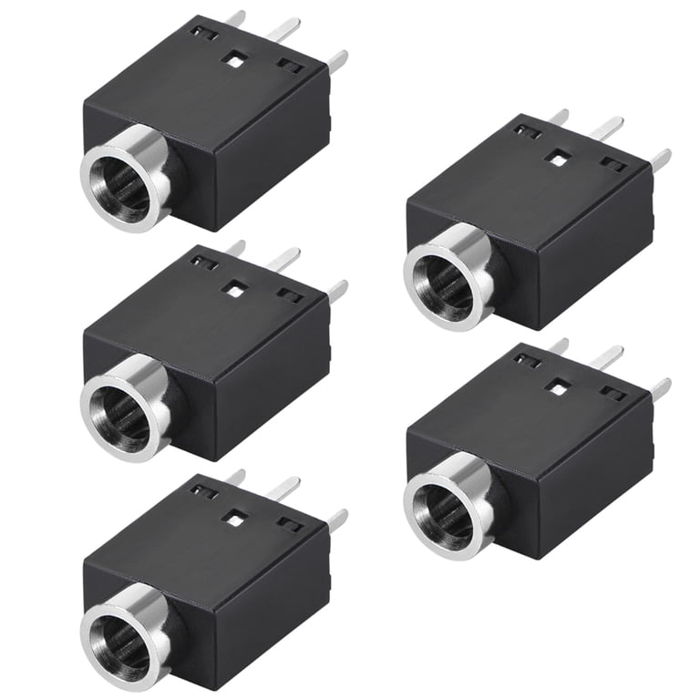 5Pcs PCB Mount 6.35mm 9 Pin Socket Headphone Stereo Jack Audio 5Pcs PCB Mount 6.35mm 9 Pin Socket Headphone Stereo Jack Audio
