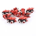 thumbnail image 1 of Unique Bargains PCB Mount AV Concentric Outlet 2 RCA Female Socket Black Red Board 10pcs, 1 of 1