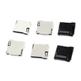 thumbnail image 1 of Unique Bargains PCB Mount Push-out Design Tansflash Micro SD Memory Card Sockets 6 Pcs, 1 of 1