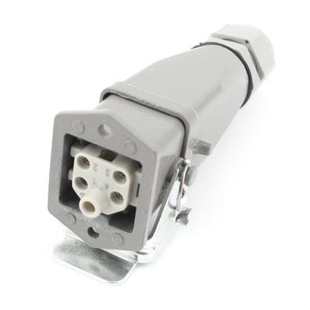 Unique Bargains PG11 HDC-HA 4+PE 5 Pin Waterproof Rectangular Industrial Connector AC 230/400V