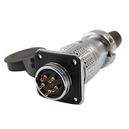Unique Bargains PLS20-5 5 Pins 250V 10A Aviation Circular Connector Adapter