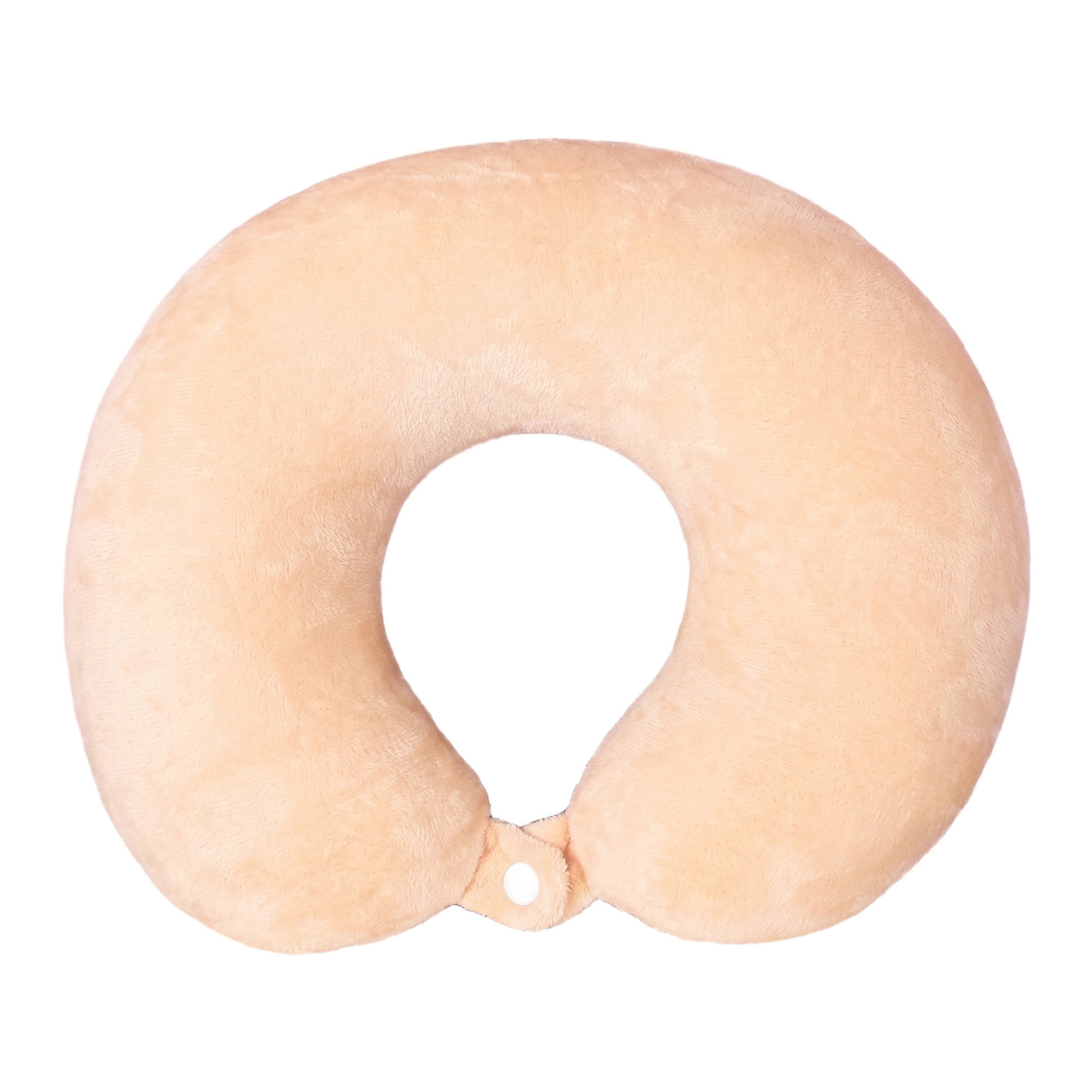 Unique Bargains PP Cotton Travel U Shape Neck Pillow for Office Naps Khaki 11"x11"