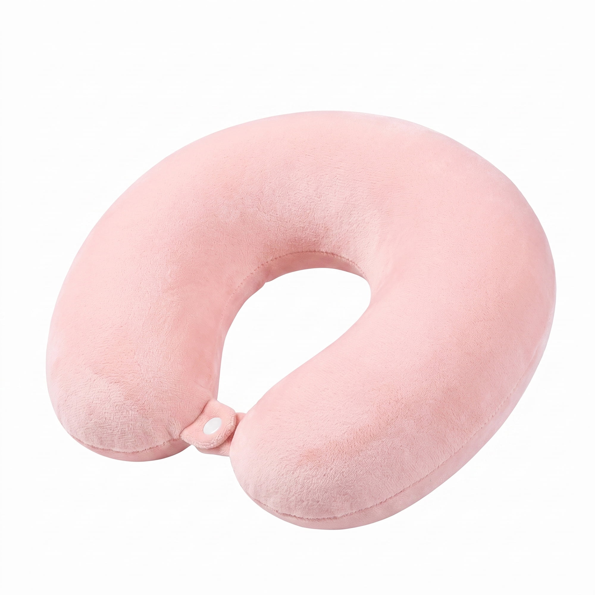 Unique Bargains PP Cotton Travel U Shape Neck Pillow for Office Naps Pink 11"x11"