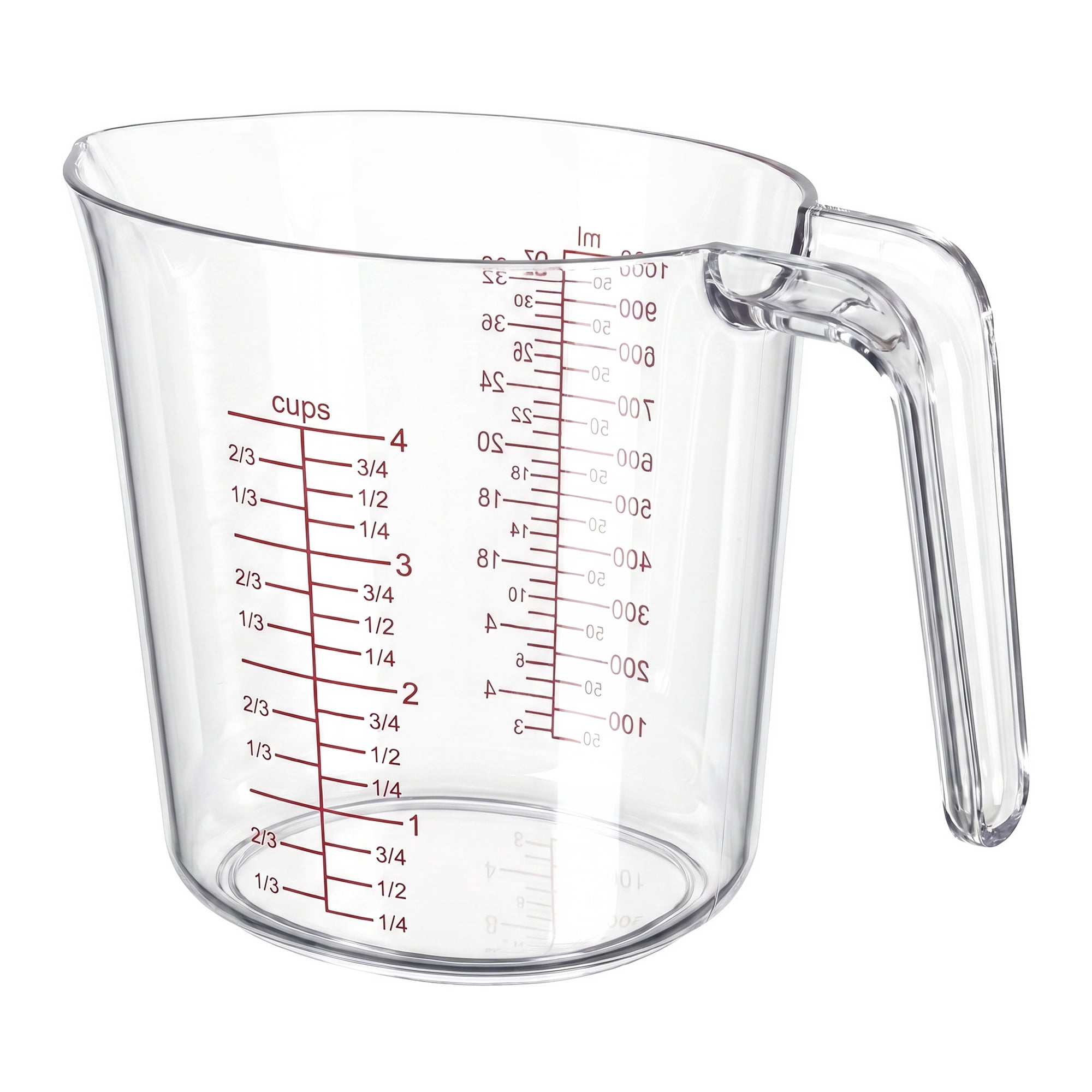 Unique Bargains PS Material Measuring Cup for Measuring and Pouring Clear 1000ml