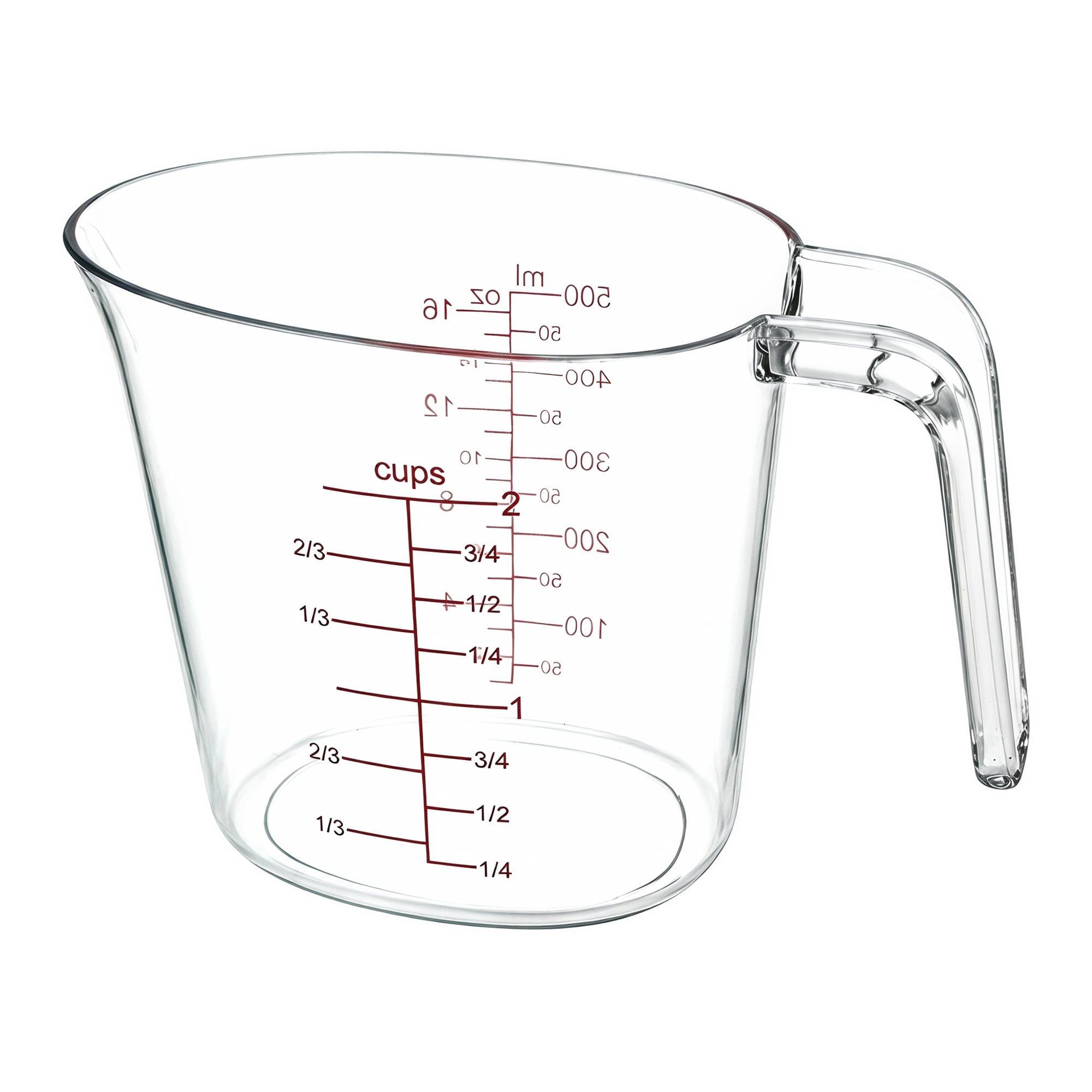 Unique Bargains PS Material Measuring Cup for Measuring and Pouring Clear 500ml