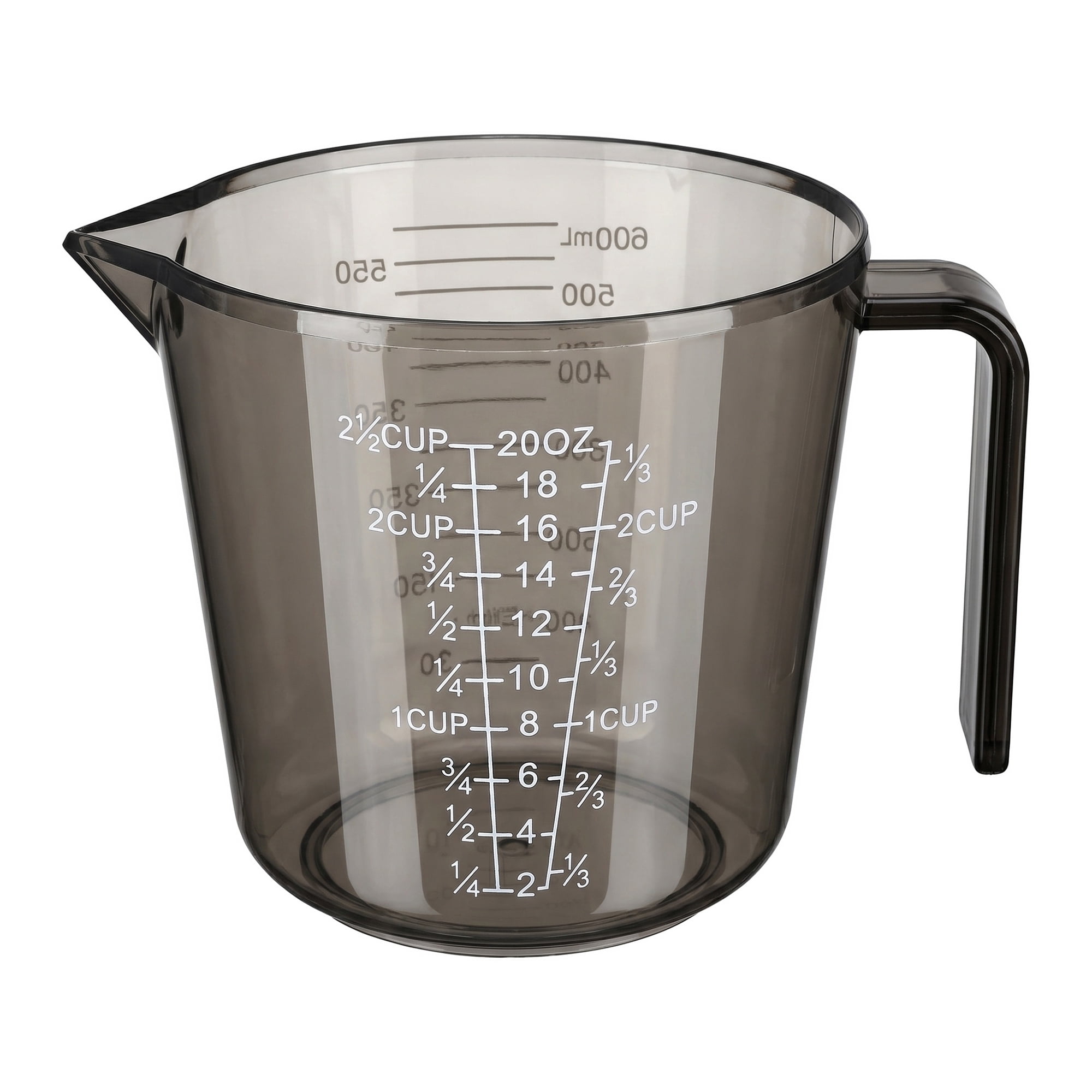 Unique Bargains PS Material Measuring Cup with Clear Marks for Measurement Gray 600ml