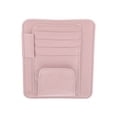 thumbnail image 1 of Unique Bargains PU Leather Car Sun Visor Organizer Glasses Holder and Card Holder Pink, 1 of 7