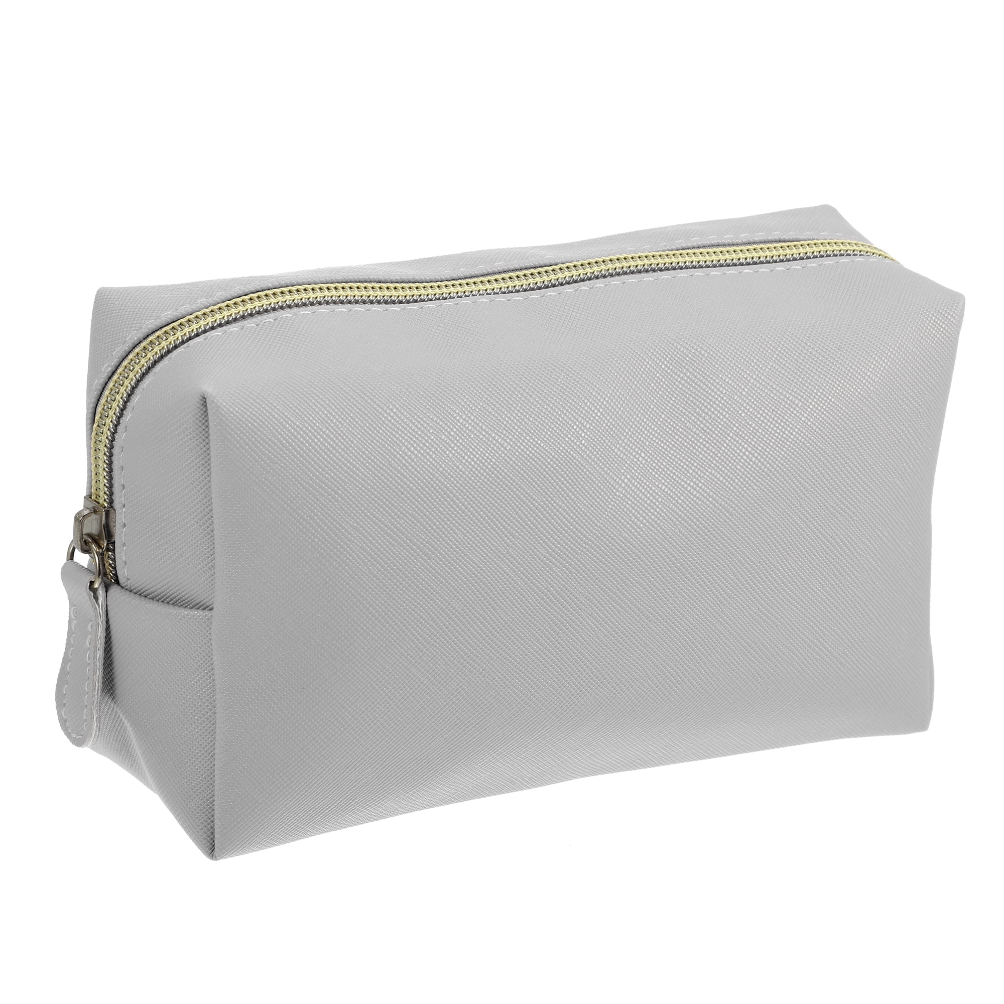 White Leather Makeup Bag - Adèle Pastel Chalk