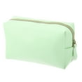 thumbnail image 1 of Unique Bargains PU Leather Makeup Bag Large Makeup Bag Make Up Brush Organizer Bag Toiletry Bag for Women M Size Green, 1 of 7