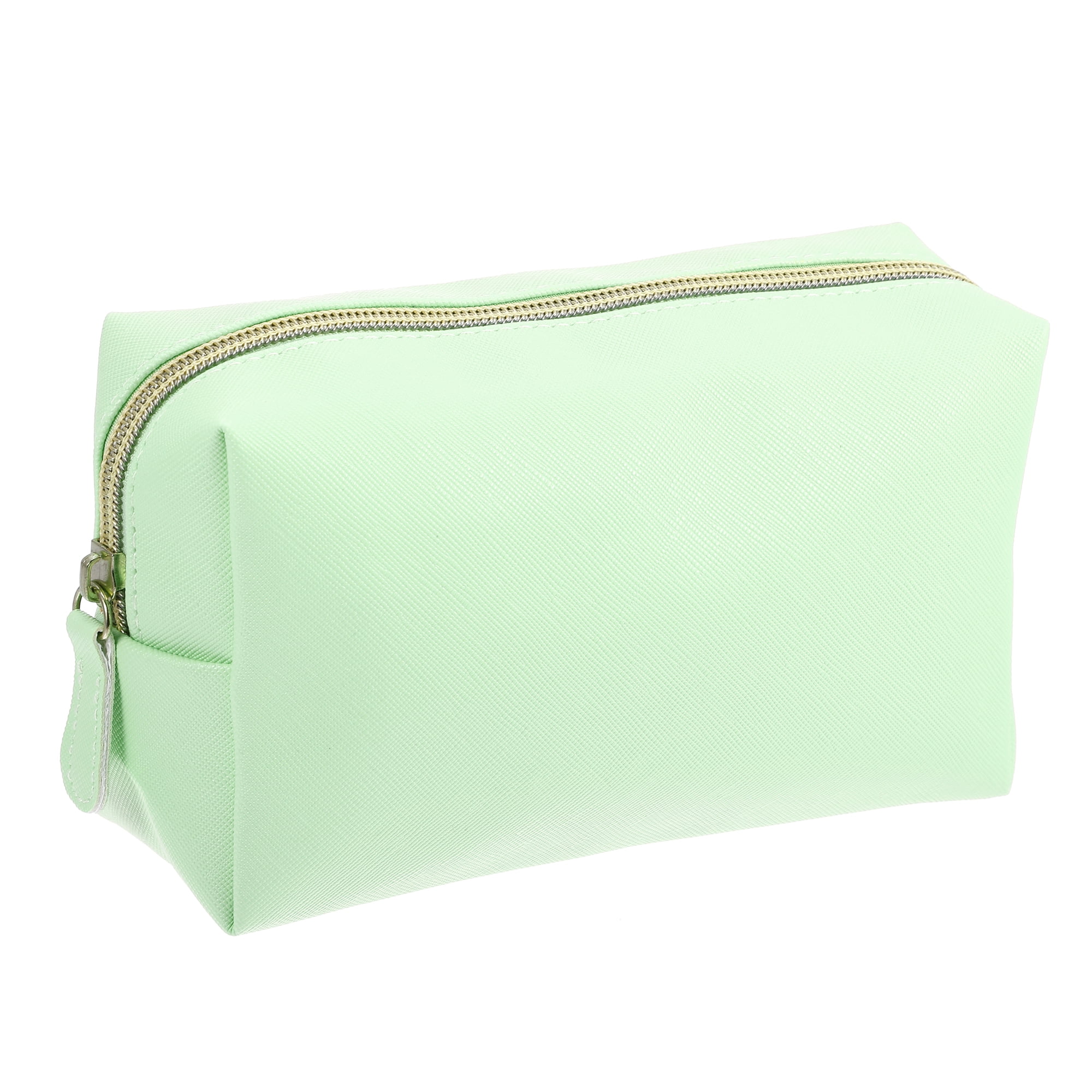 Unique Bargains Double Layer Makeup Bag Green | Target