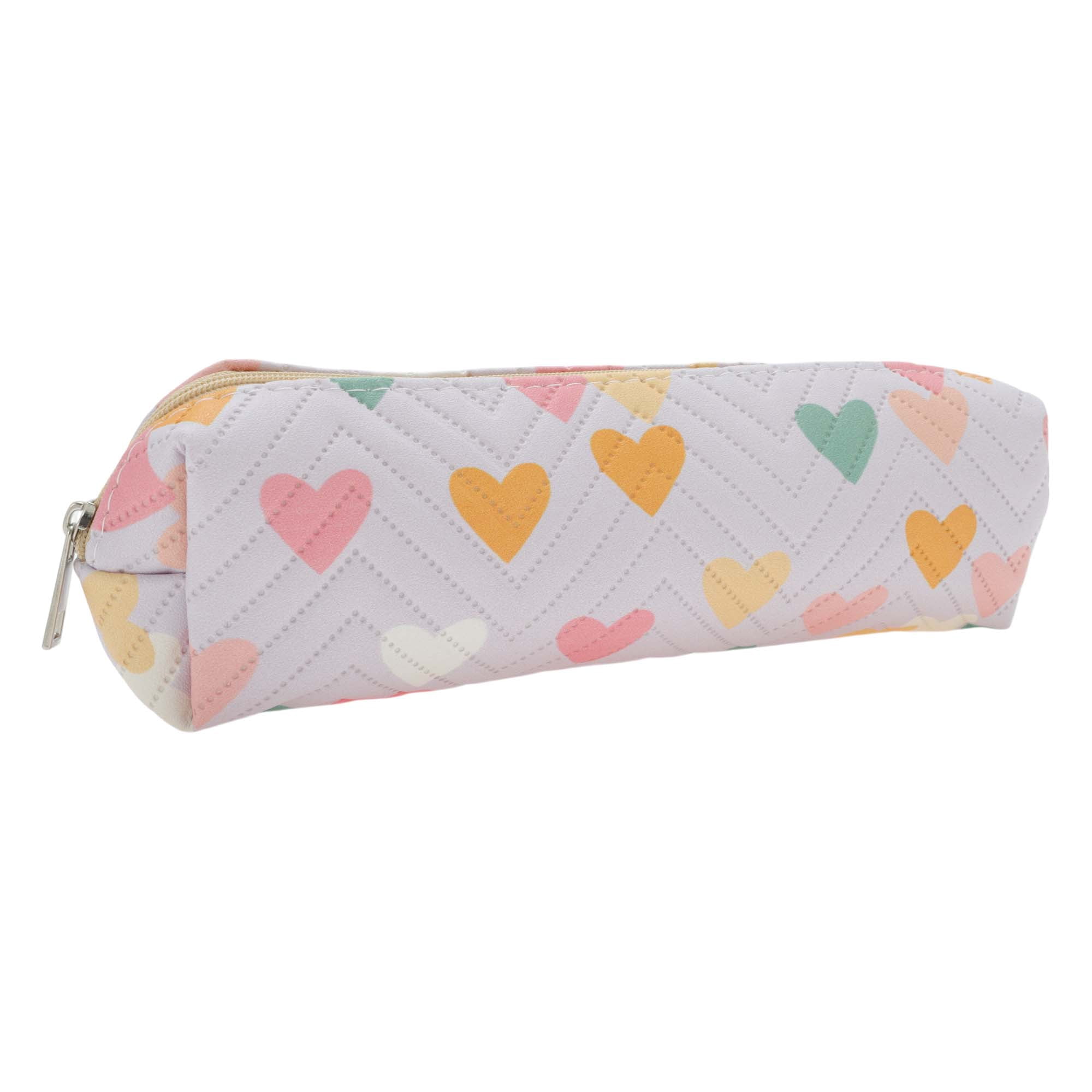 Unique Bargains PU Leather Pencil Case, Compact Pen Pouch, Aesthetic Organizer Purple