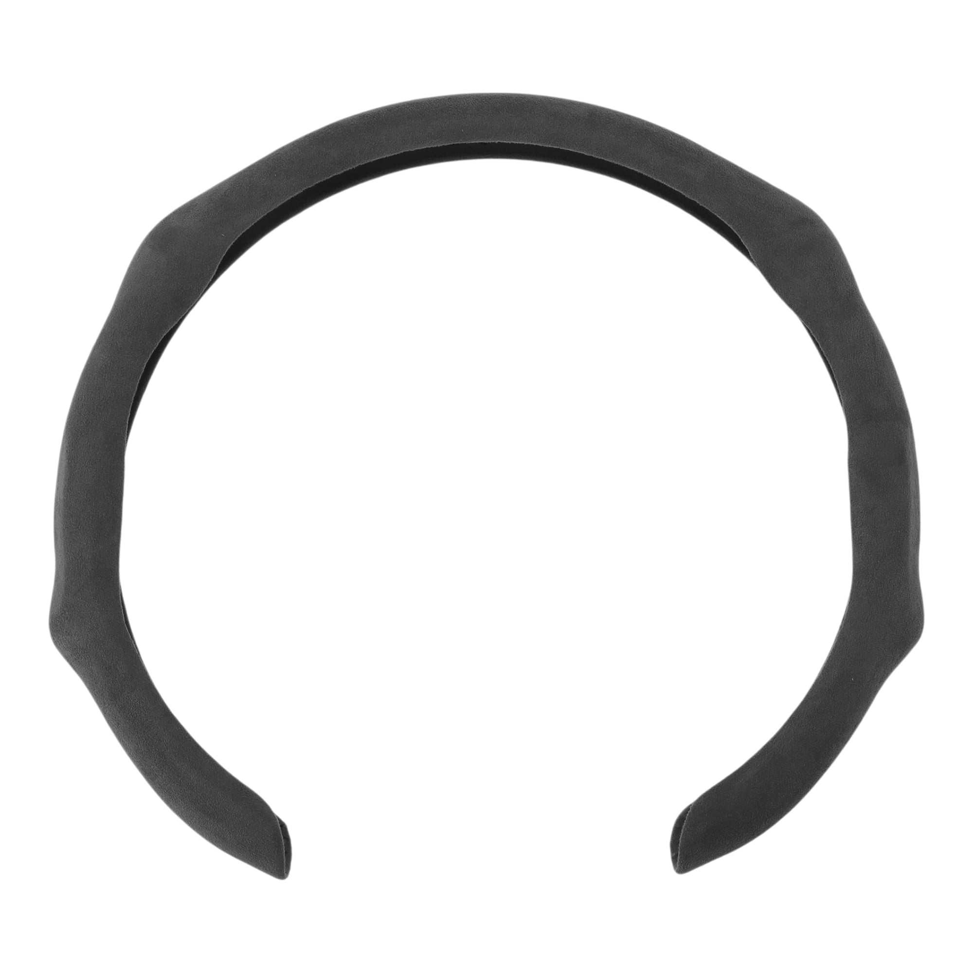 Unique Bargains PU Leather Steering Wheel Cover Black