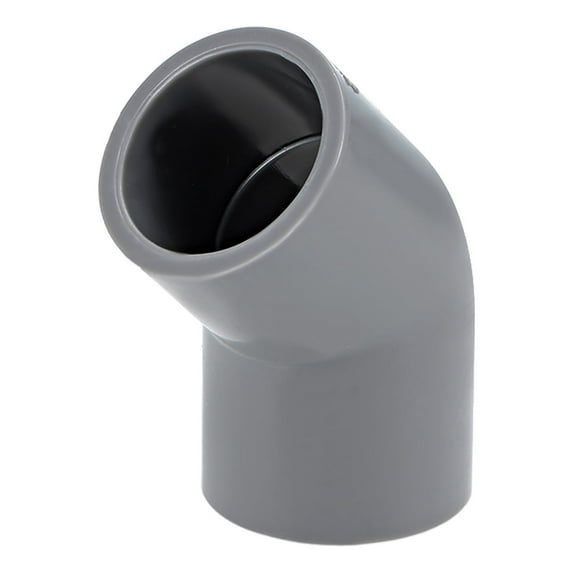 Unique Bargains Pipe Fitting,45 Degree Elbow,Gray,1/2-Inch Socket 10Pcs
