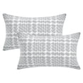 thumbnail image 1 of Unique Bargains Pack of 2 Decorative Throw Pillow Covers 20" x 12" Grey, 1 of 6