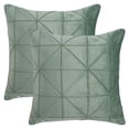 thumbnail image 1 of Unique Bargains Pack of 2 Luxury 3D Diamond Velvet Throw Pillow Covers Light Blue, 1 of 6
