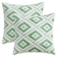 thumbnail image 1 of Unique Bargains Pack of 2 Soft Plush Throw Pillow Covers Green 16" x 16", 1 of 6