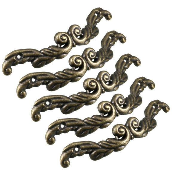 Unique Bargains Pack of 25 Dresser Drawer Metal Arch Bow Shape Cabinet Door Pull Handle Bronze Tone