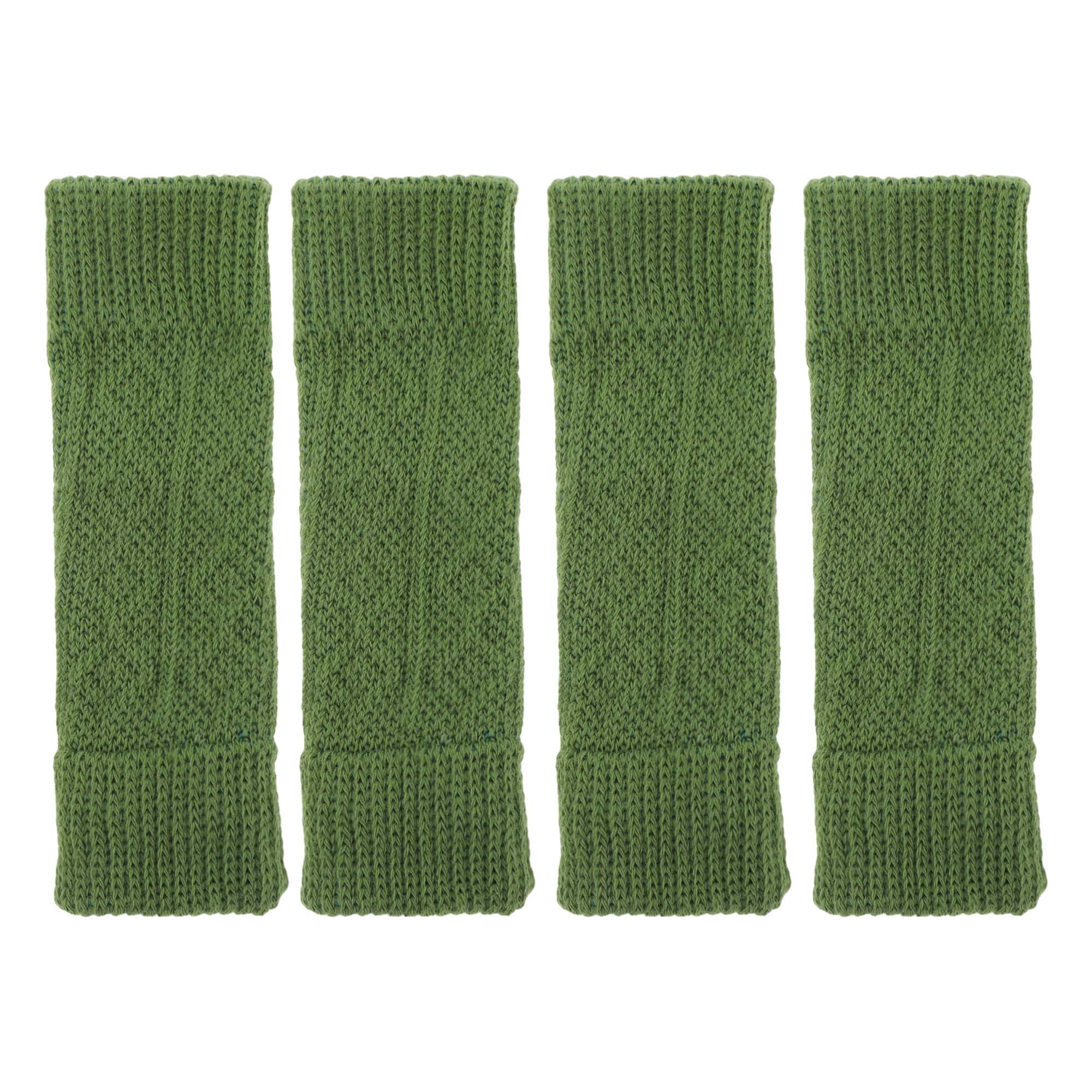 Unique Bargains Pack of 4 Dog Soft Knitted Socks Joint Protection Avocado Green XXL