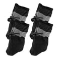 thumbnail image 1 of Unique Bargains Pack of 4 Waterproof Dog Shoes with Adjustable Straps Black XXL, 1 of 6
