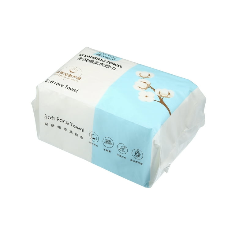 Unique Bargains Pack of 60pcs Disposable Face Towel Tissue Wet and