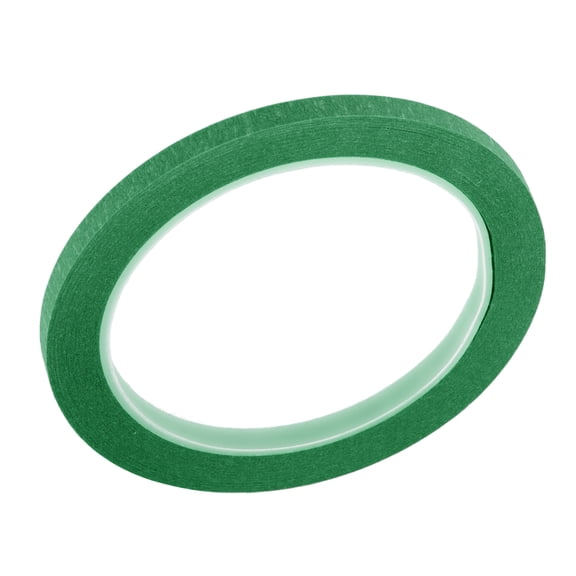Unique Bargains Painters Tape 27.34 Yards x 0.24 Inches x 140 um Masking Master Tape Green 1 pc