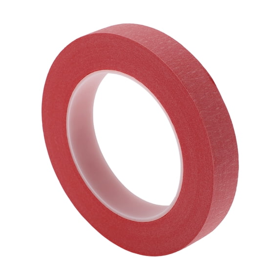 Unique Bargains Painters Tape Easy Removal Masking Master Tape 140U Red 0.8 Inches x 52.5 Yards