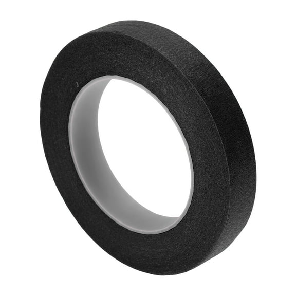 Unique Bargains Painters Tape Easy Removal 5500x1.9x0.01cm/60.15 Yards x 0.75 Inches x 140um Masking Master Tape Black