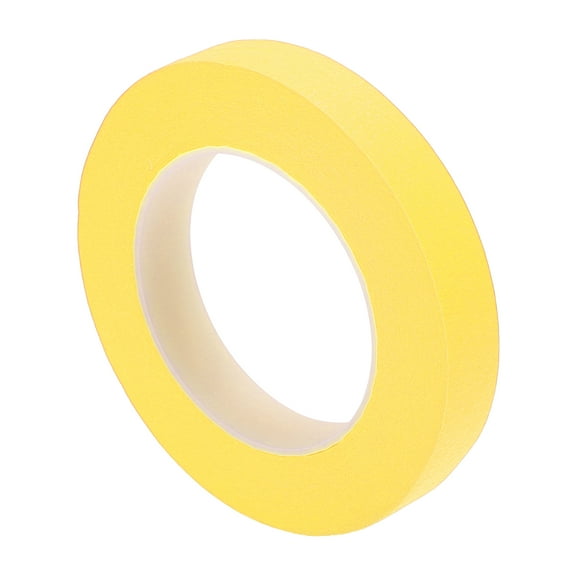 Unique Bargains Painters Tape Easy Removal 5500x1.9x0.01cm/60.15 Yards x 0.75 Inches x 140um Masking Master Tape Yellow