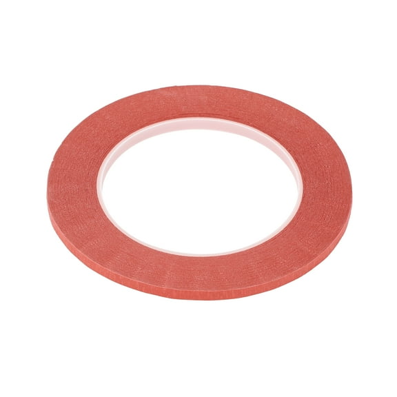 Unique Bargains Painters Tape Masking Master Tape Red 5000x0.5x0.01cm / 54.68 Yards x 0.2 Inches x 140um