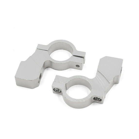 Unique Bargains Pair Aluminum Alloy 10mm 7/8" Motorcycle Handlebar Rearview Mirror Holder