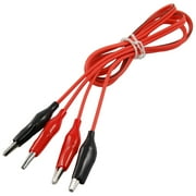 Pair Double-ended Test Alligator Crocodile Clip Jumper Wire 90cm