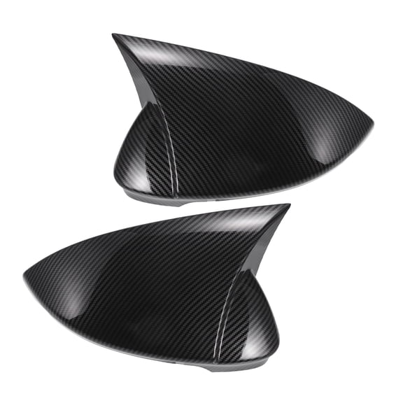 Unique Bargains Pair Driver Passenger Rear View Mirror Cover Overlay Carbon Fiber Pattern for Volkswagen Golf 8 GTI MK8