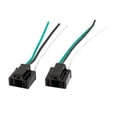 thumbnail image 1 of Unique Bargains Pair H4 Headlamps Socket Plug Extension Connector Black for Car, 1 of 1