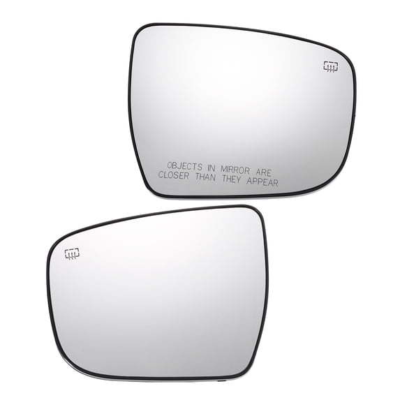 Unique Bargains Pair Left Right Rearview Mirror Glass Replacement Heated White Glass with Back Fit for Nissan MURANO