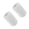 thumbnail image 1 of Unique Bargains Pair Sweat Absorbing Wrist Sweatbands Athletic Cotton Terry Cloth White 8x10cm, 1 of 6