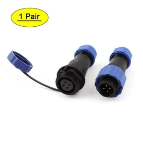 Unique Bargains Pair Waterproof Aviation Cable Connector Plug + Socket SD16-4 4 Pin IP68