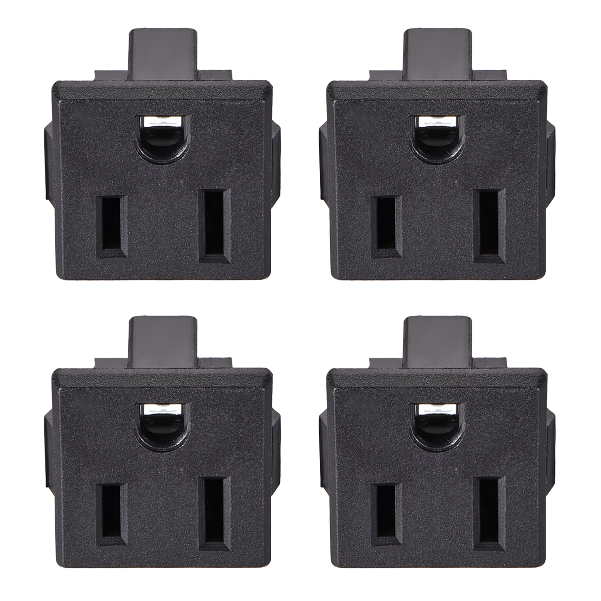 Unique Bargains Panel Mount Plug Adapter AC 125V 15A 3 Pins Snagin IEC