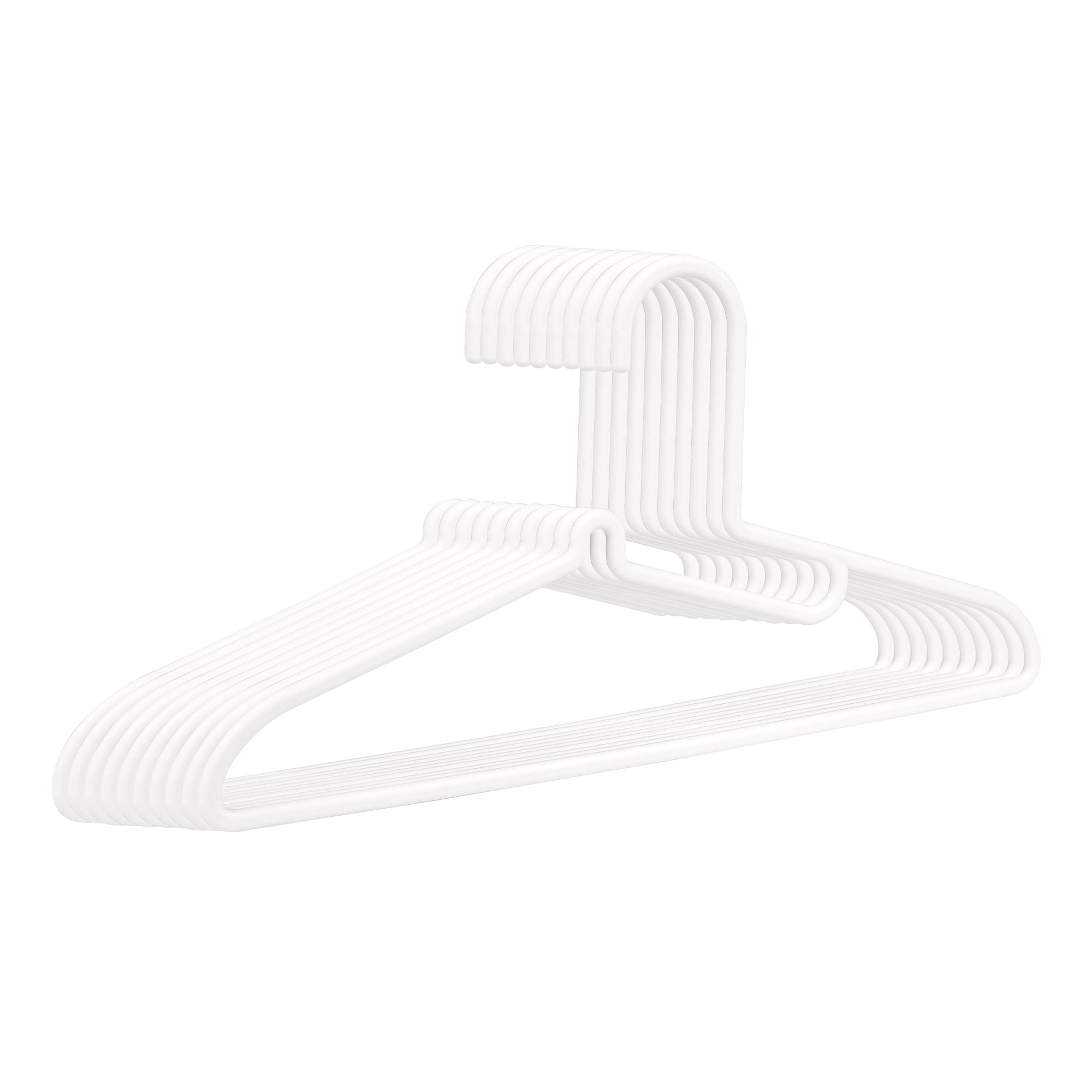 Unique Bargains Pants Hangers Clothes Hangers for Closet Organization 10 Pcs White