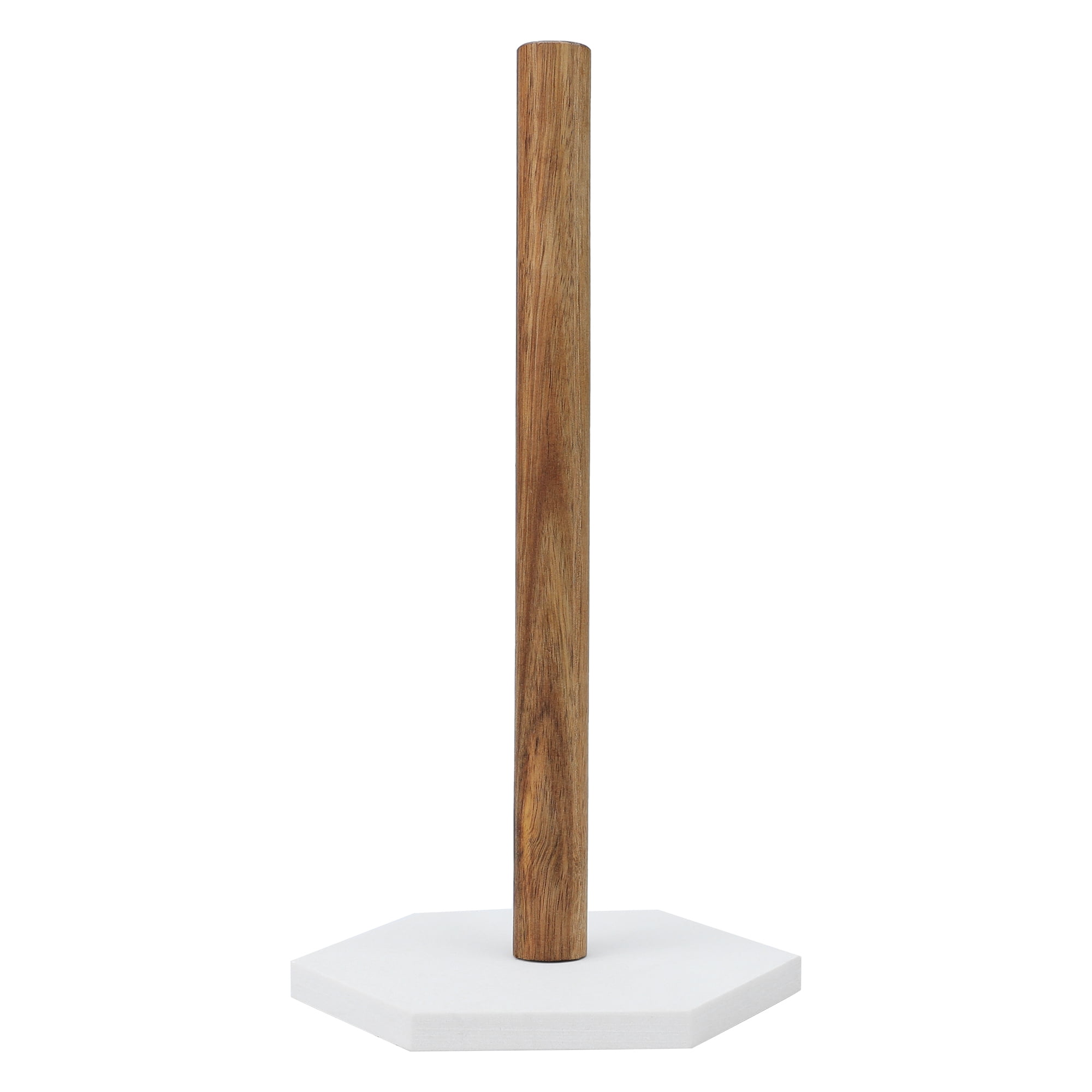 Unique Bargains Paper Towel Holder Countertop Base Marble Color D 12.6x5.9inch