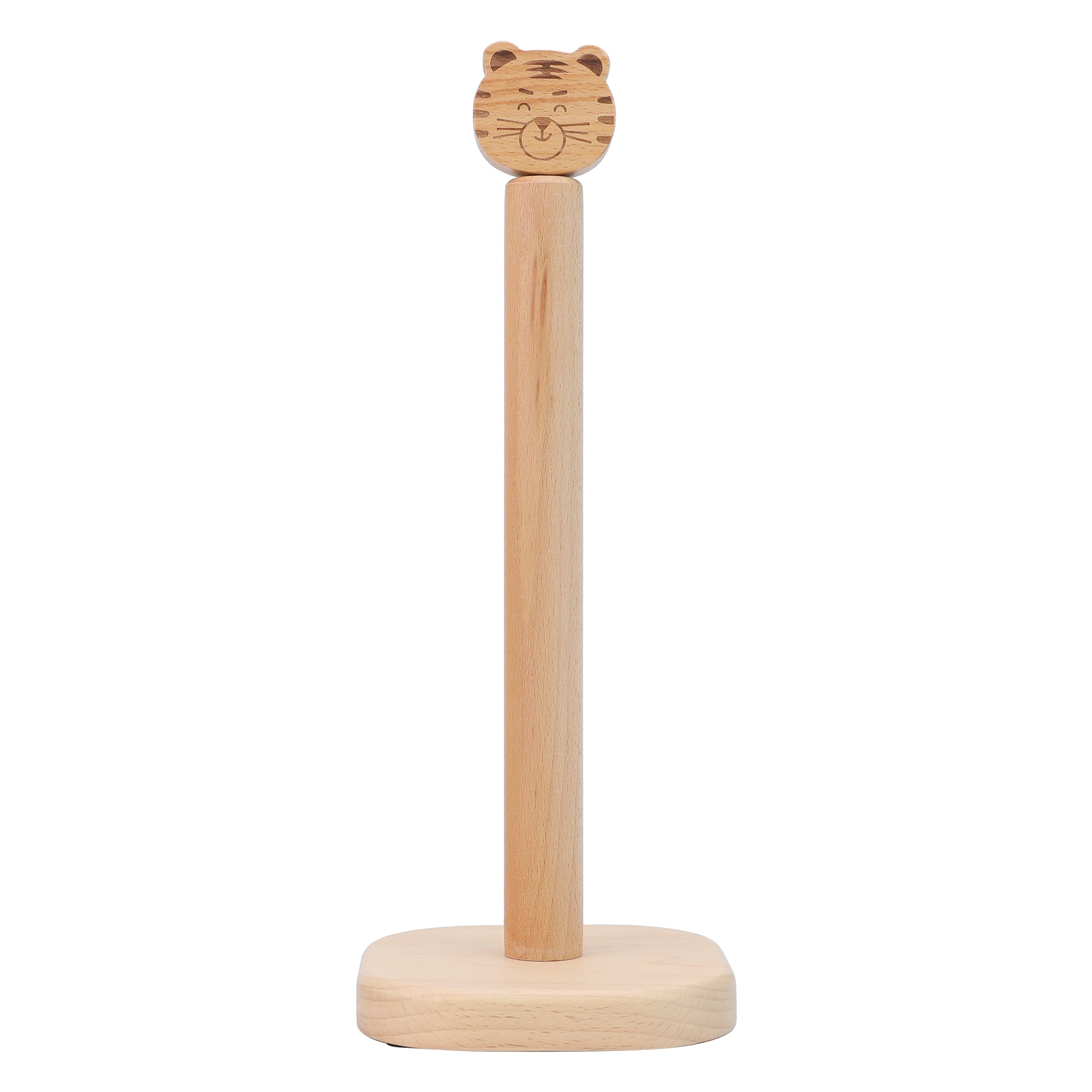 Unique Bargains Paper Towel Holder Countertop Non Slip Base Dispenser Tiger 13.6x5.1inch